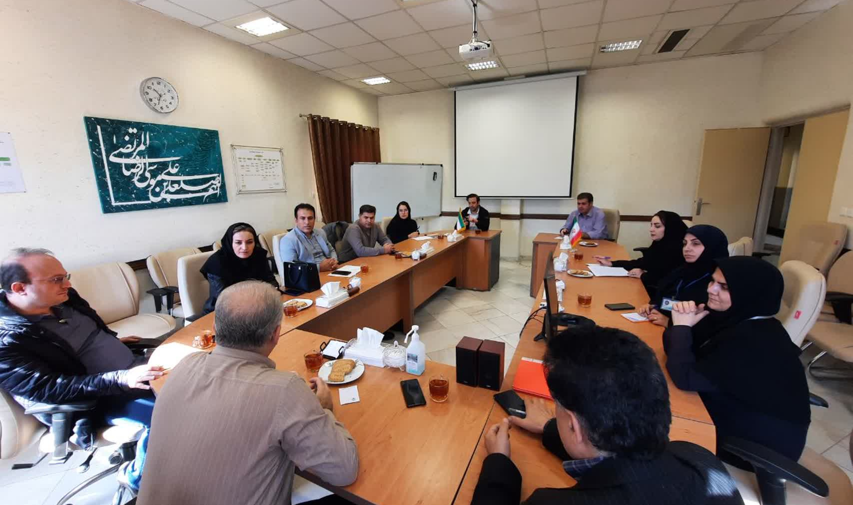 جلسه معارفه مسئول واحد توسعه تحقیقات بالینی بیمارستان امام رضا