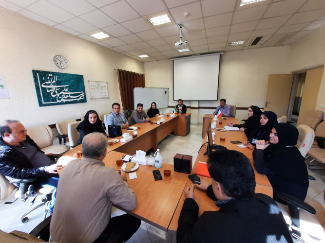 جلسه معارفه مسئول واحد توسعه تحقیقات بالینی بیمارستان امام رضا